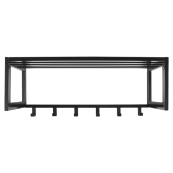 Garderobekapstok 6 haken Max zwart ijzer