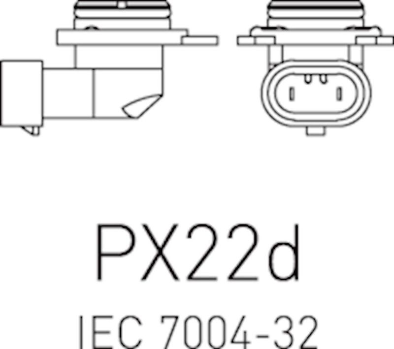 Philips - HIR2 55W - Koplamp - LongLife EcoVision - PX22d Voet