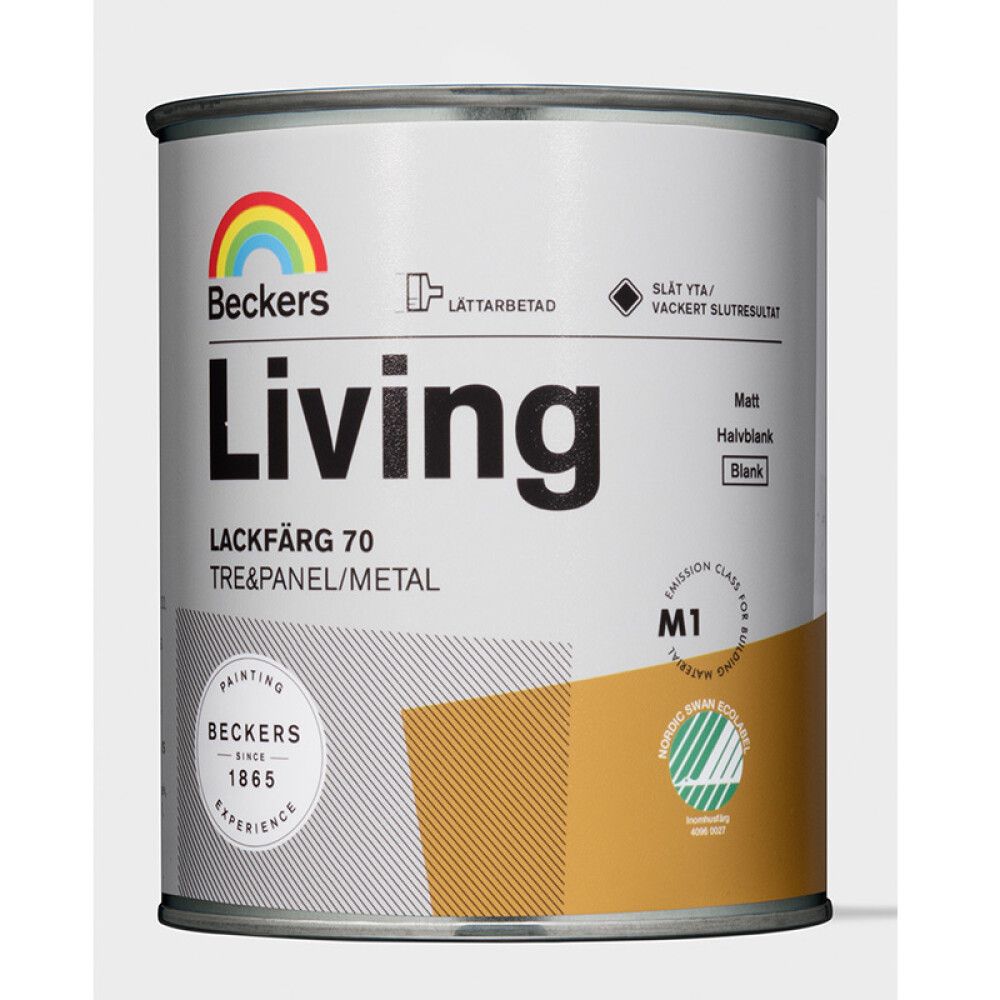 LAKKMALING BECKERS LIVING BLANK HVIT 0,75L