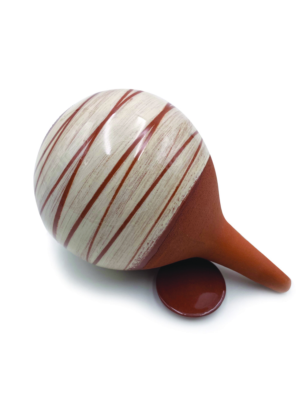 Ollas émaillée décorée - blanc