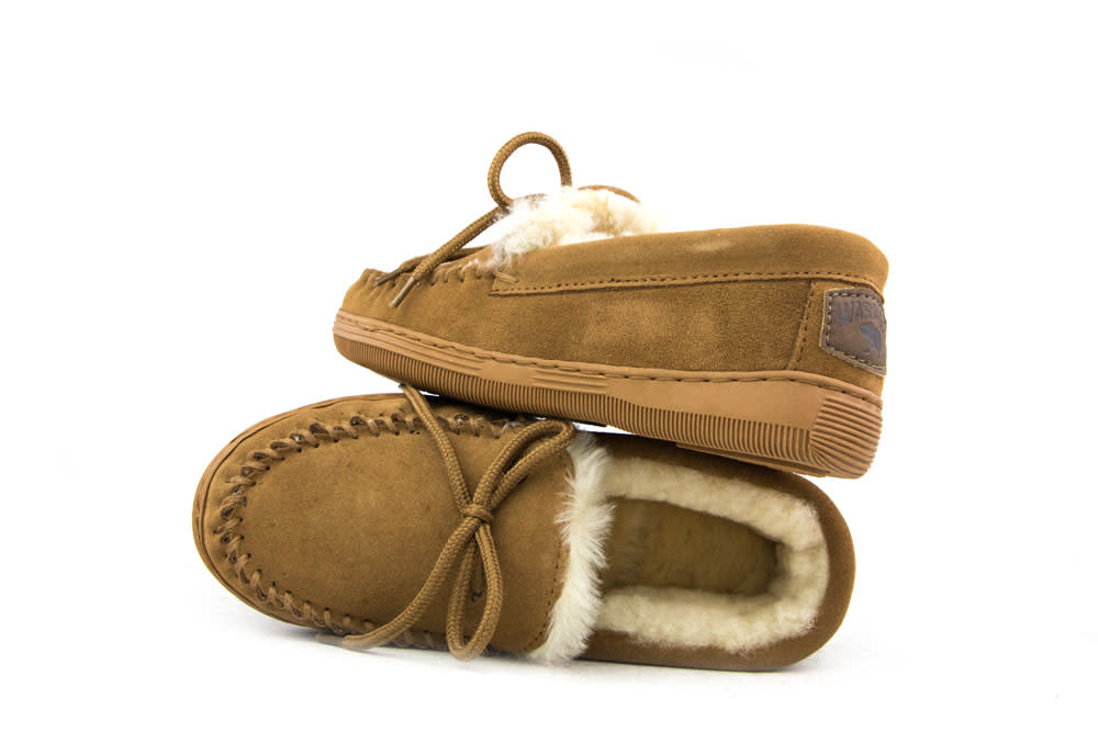 Warmbat Pantoffels Koala Cognac Suede