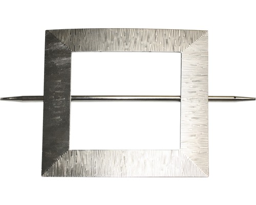 Decoratieve clip Uranus RVS look 14,5 x 14,5 cm