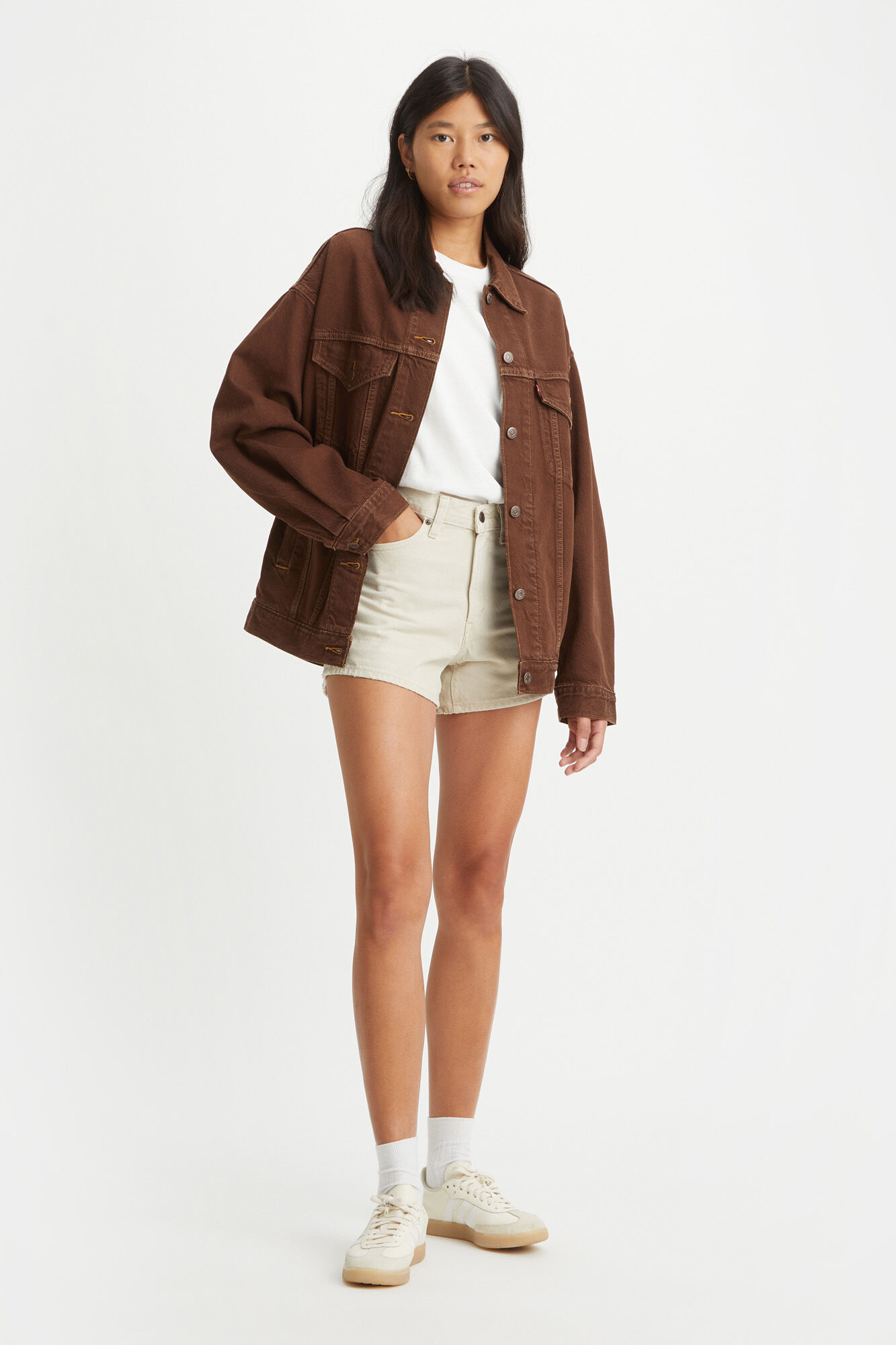 Shorts jeans 80s Mom™ - Marrom