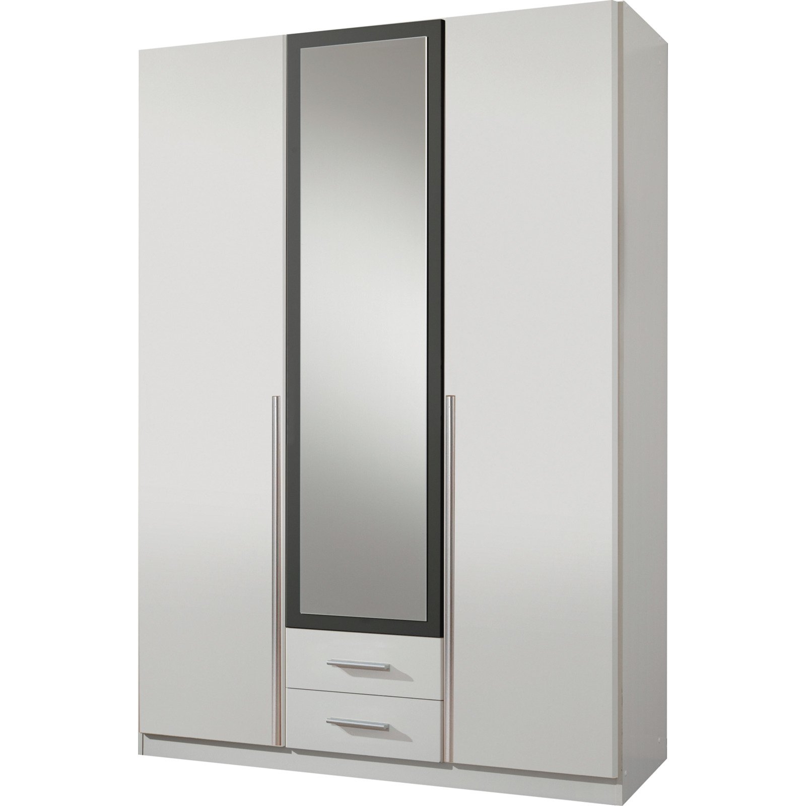 Schrank Kuga weiss/graphit, 3-trg
