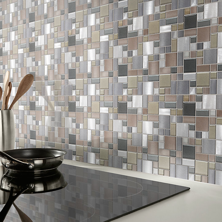 Mosaïque gris 30x30cm Tourino GoodHome