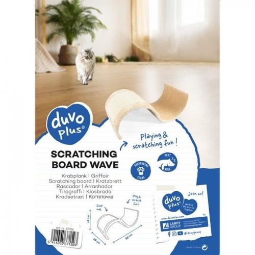 Arranhador Duvo Wave bege para gatos