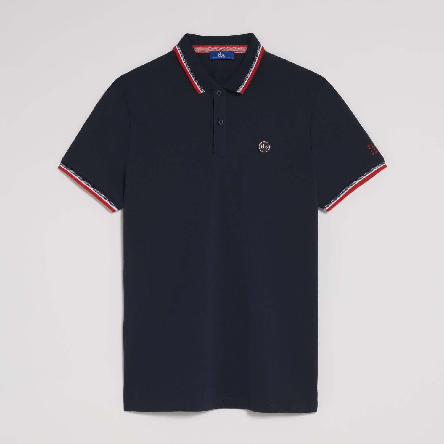 Polo Homme Manches Courtes Coton Biologique Marine