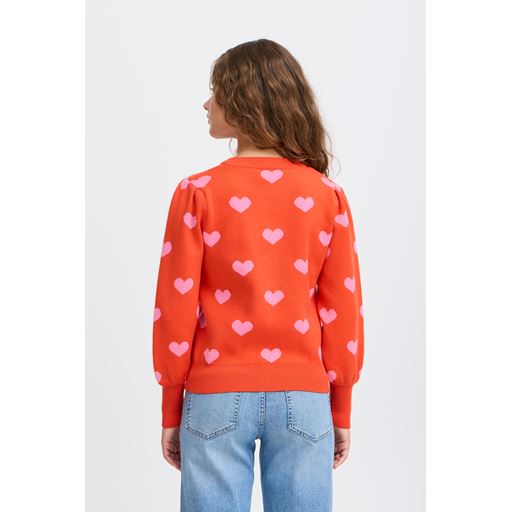 Ichi Brielle Cardigan, Orange.com, XS