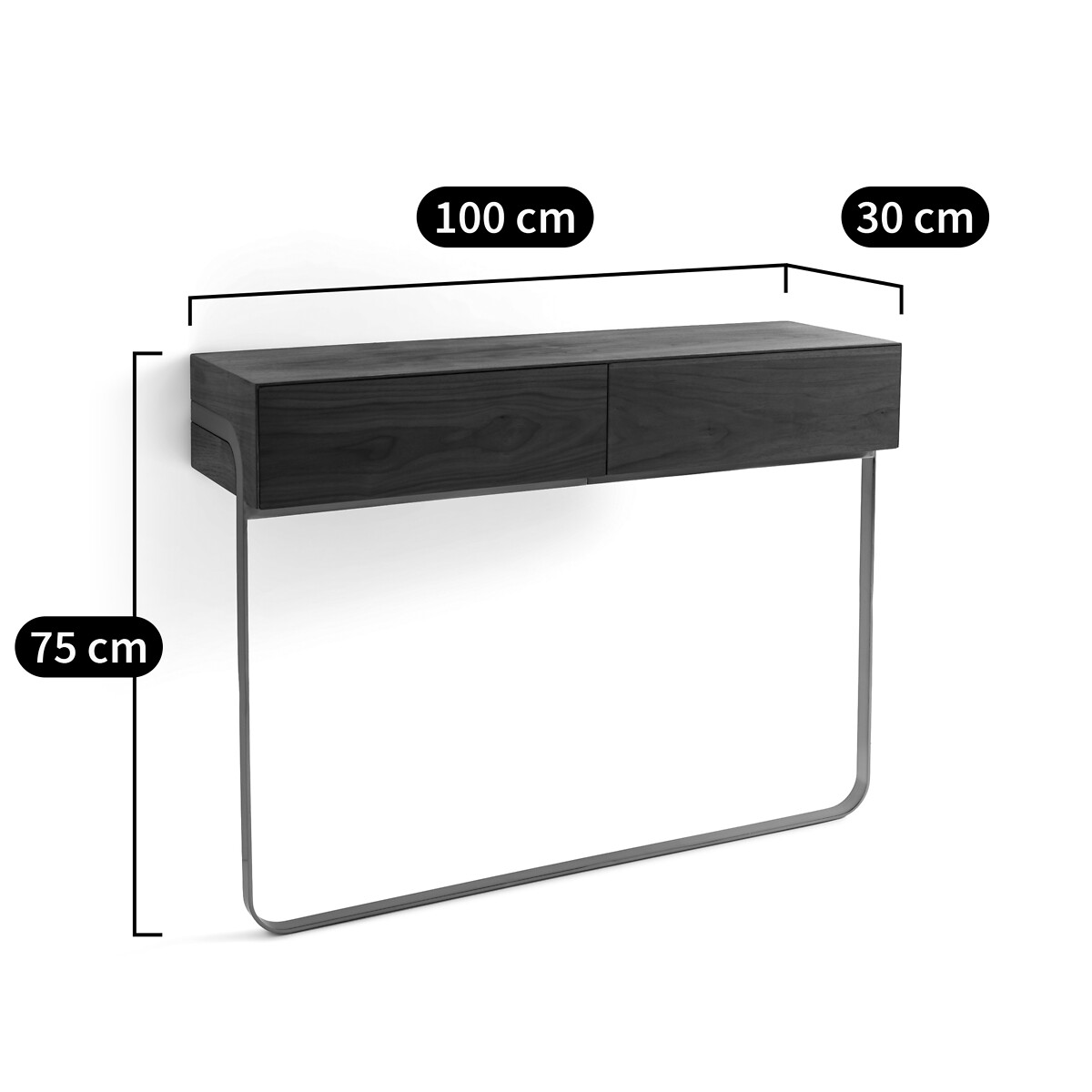 AM.PM<br>Console de parede em nogueira, Merten