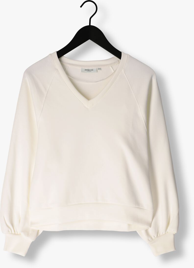 MSCH COPENHAGEN ecru msch copenhagen sweater mschnelina ima q raglan v sweatershirt
