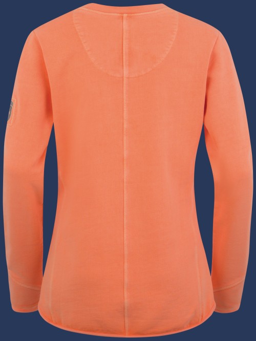 Beachpullover Lady French Terry 400, Neonpeach