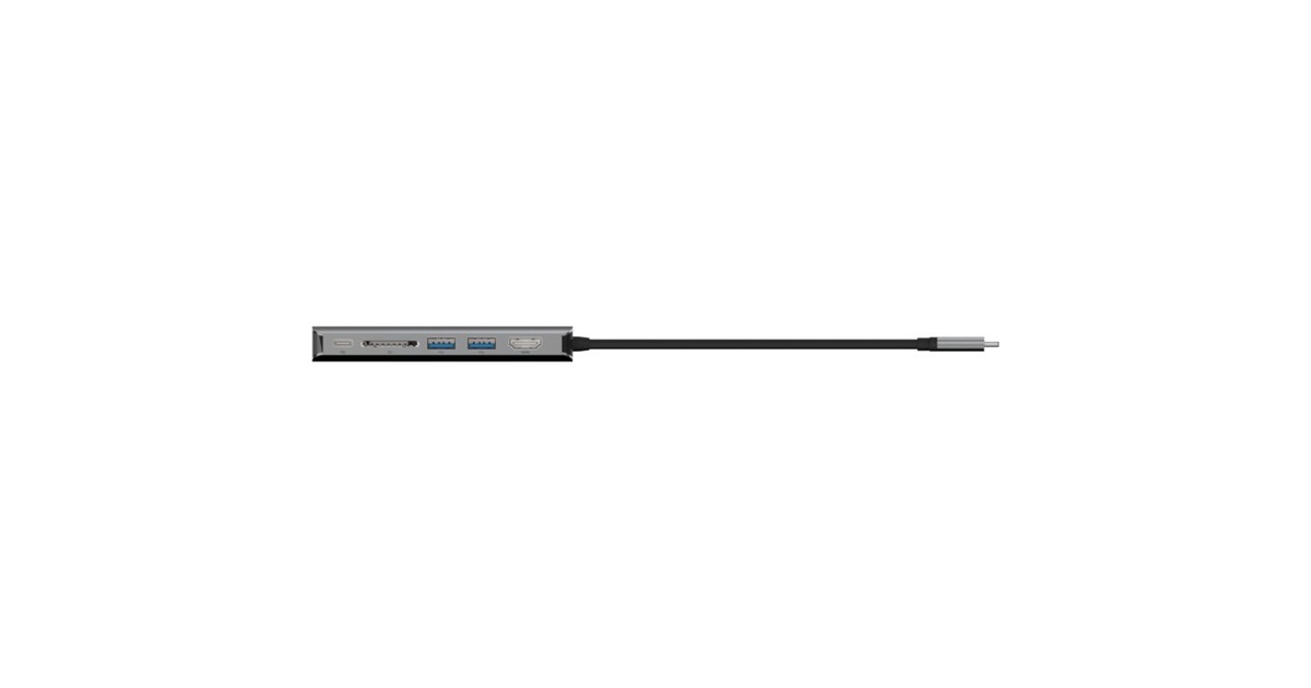 BelkinCONNECT Meerpoorts 6-in-1 USB-C hub dockingstation  (Zilver)