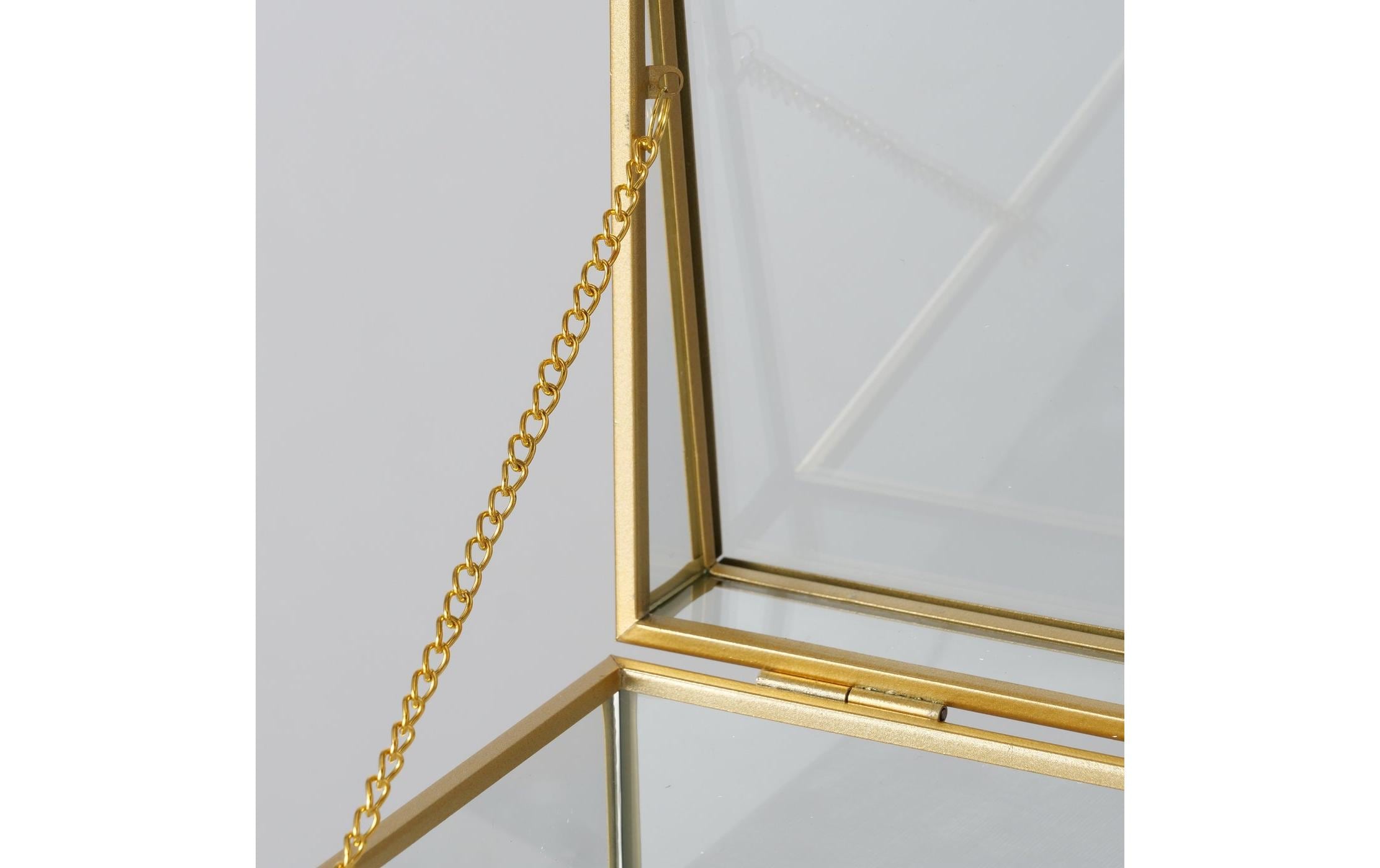 Schmuckschatulle Clipo 23 cm, Gold/Grau/TransparentSchmuckdose