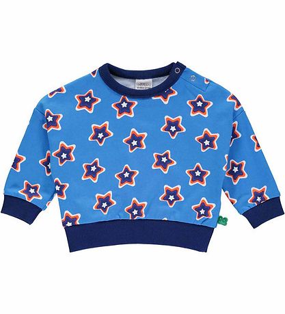 Freds WoRød Sweatshirt - Star - Happy Blue