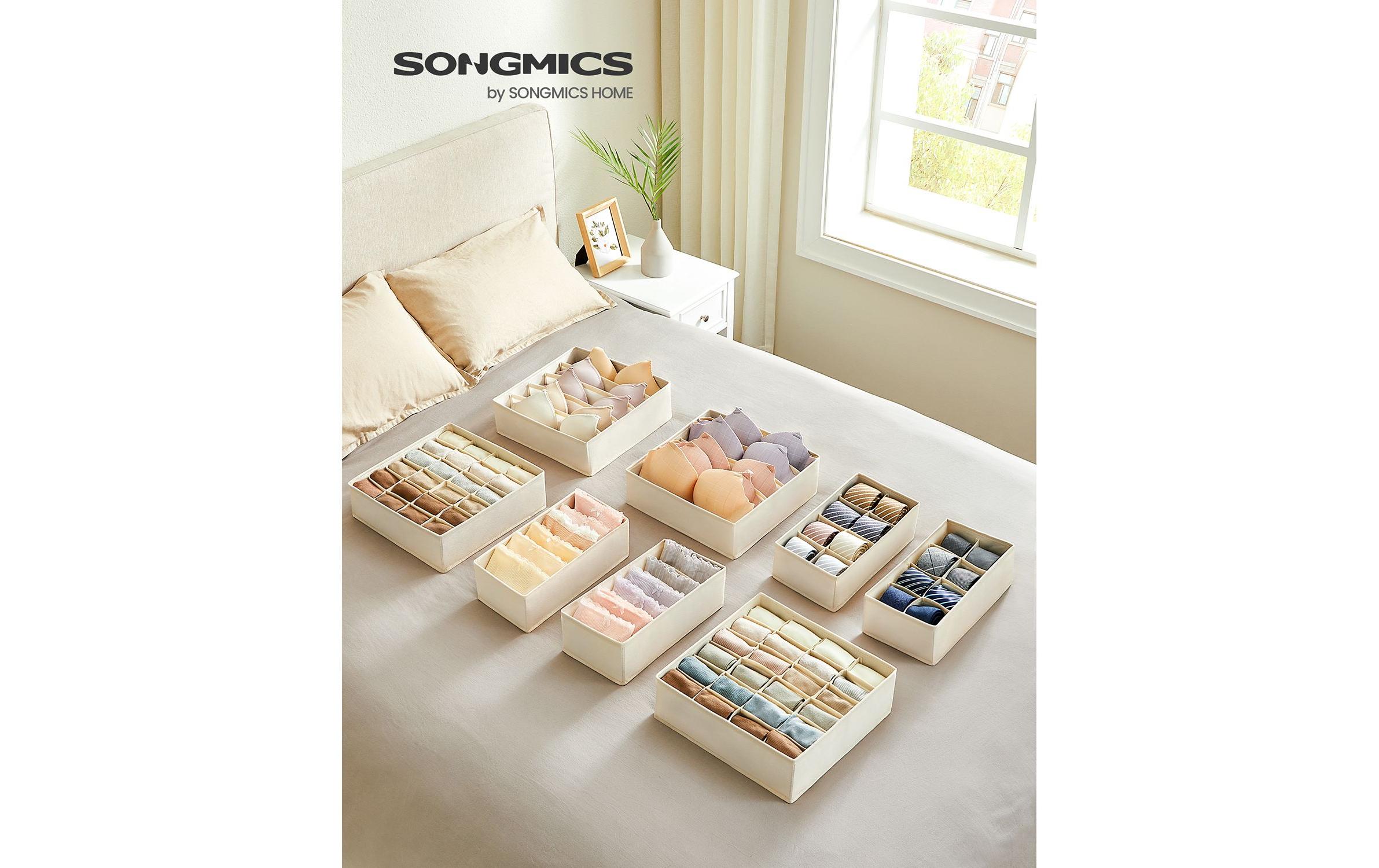 Flatbox BeigeUnterwäsche-Organizer 8er Set