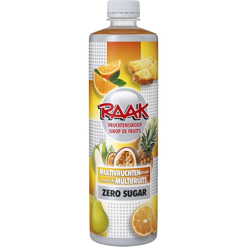 Raak Vruchtensiroop multivruchten zero sugar