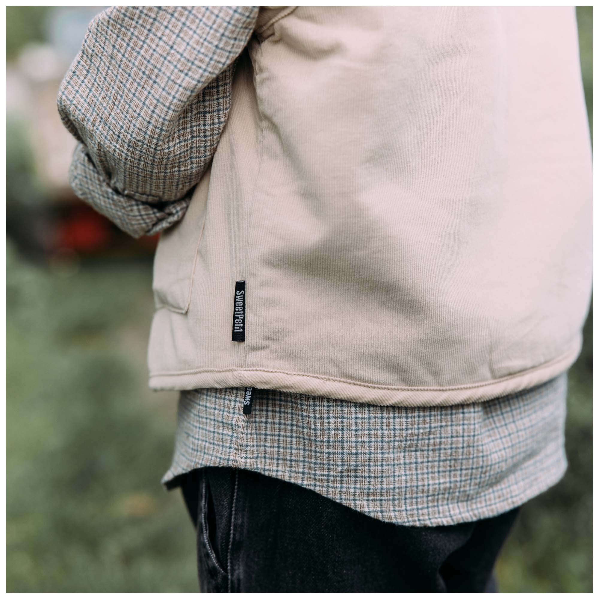 Sweet Petit peuter gilet Bruno mouwloos effen beige