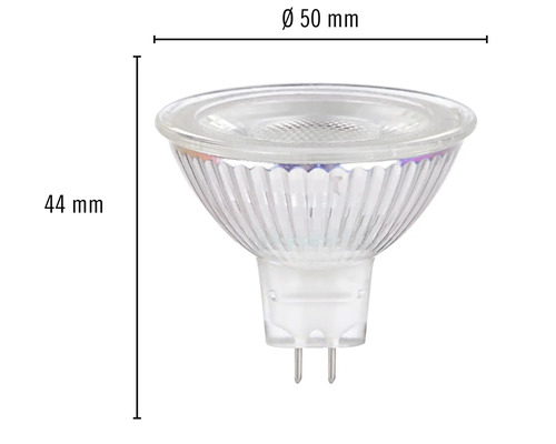 FLAIR LED reflectorlamp dimbaar MR16 GU5.3/5W (34W) 340 lm 4000 K neutraal wit helder 36° 12V