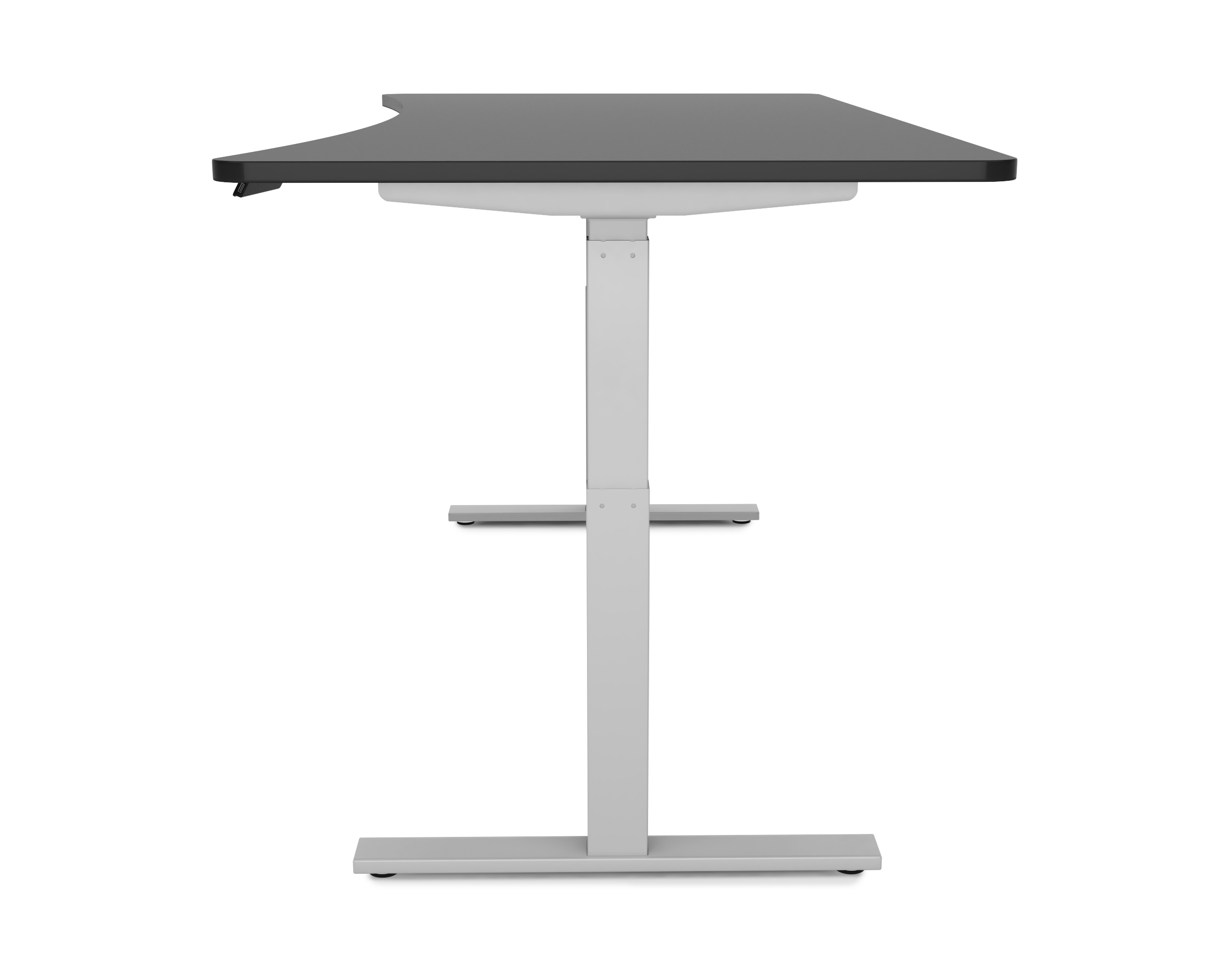 Stehpult elektrisch PREMIUM schwarz/grau 200 x 92 cm