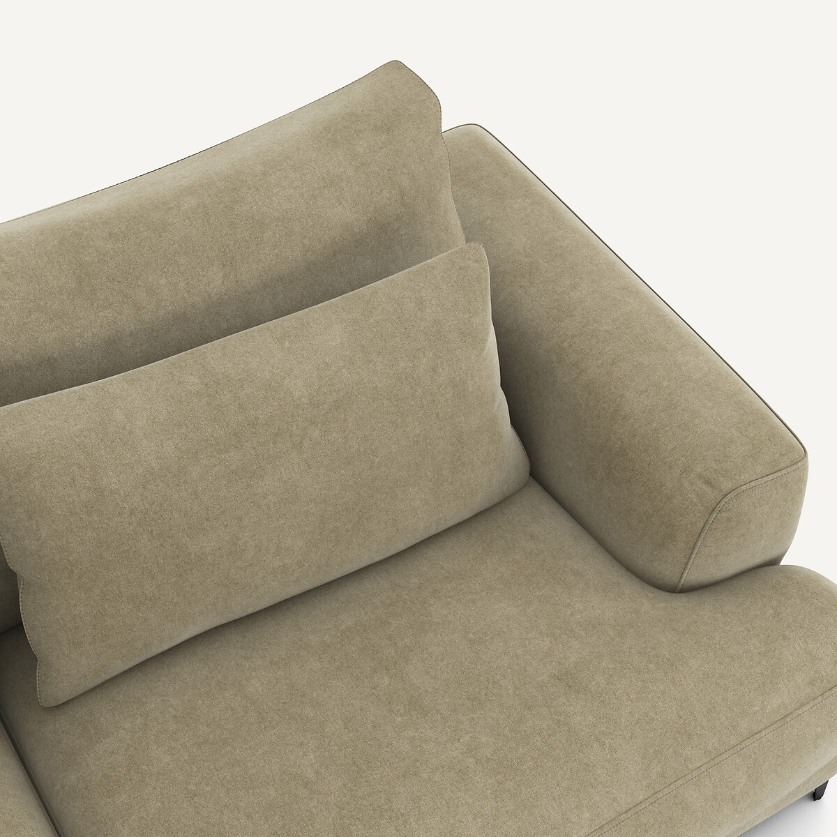 AM.PM<br>Sofá-cama de 3 lugares em veludo lavado, Marsile