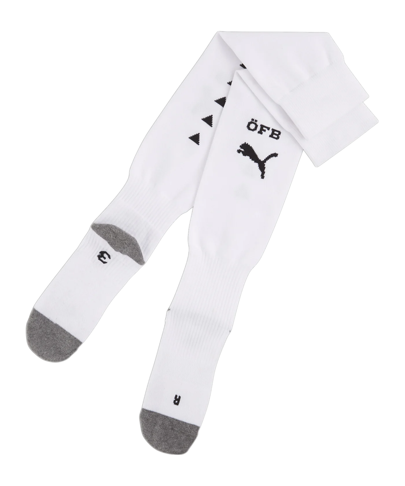 PUMA Österreich Stutzen Team Stacked Logo EM 2024 Weiss F03