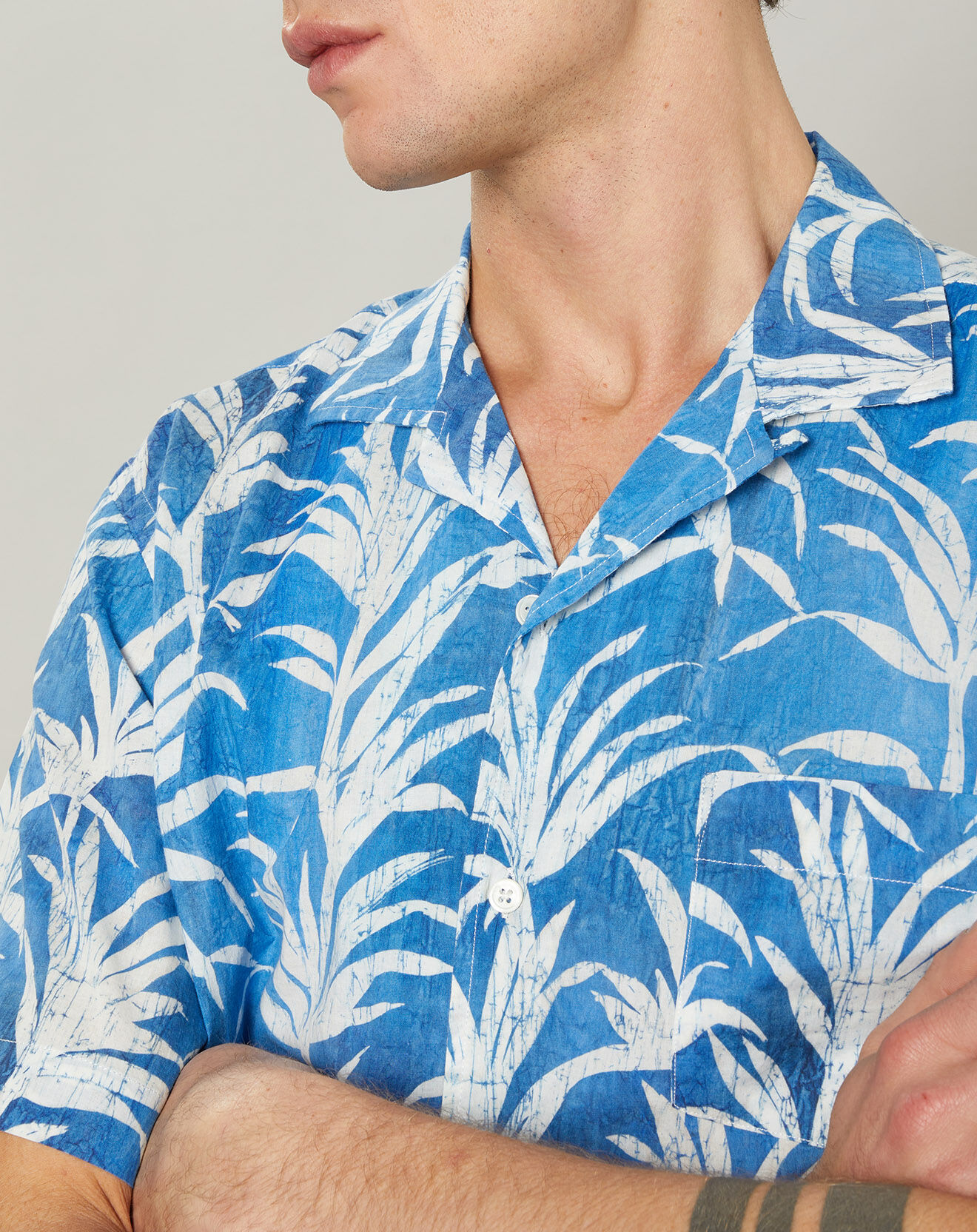 Hartford Chemise regular Palm denim