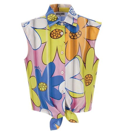 Moschino Hemd - Pink/Blau/Gelb