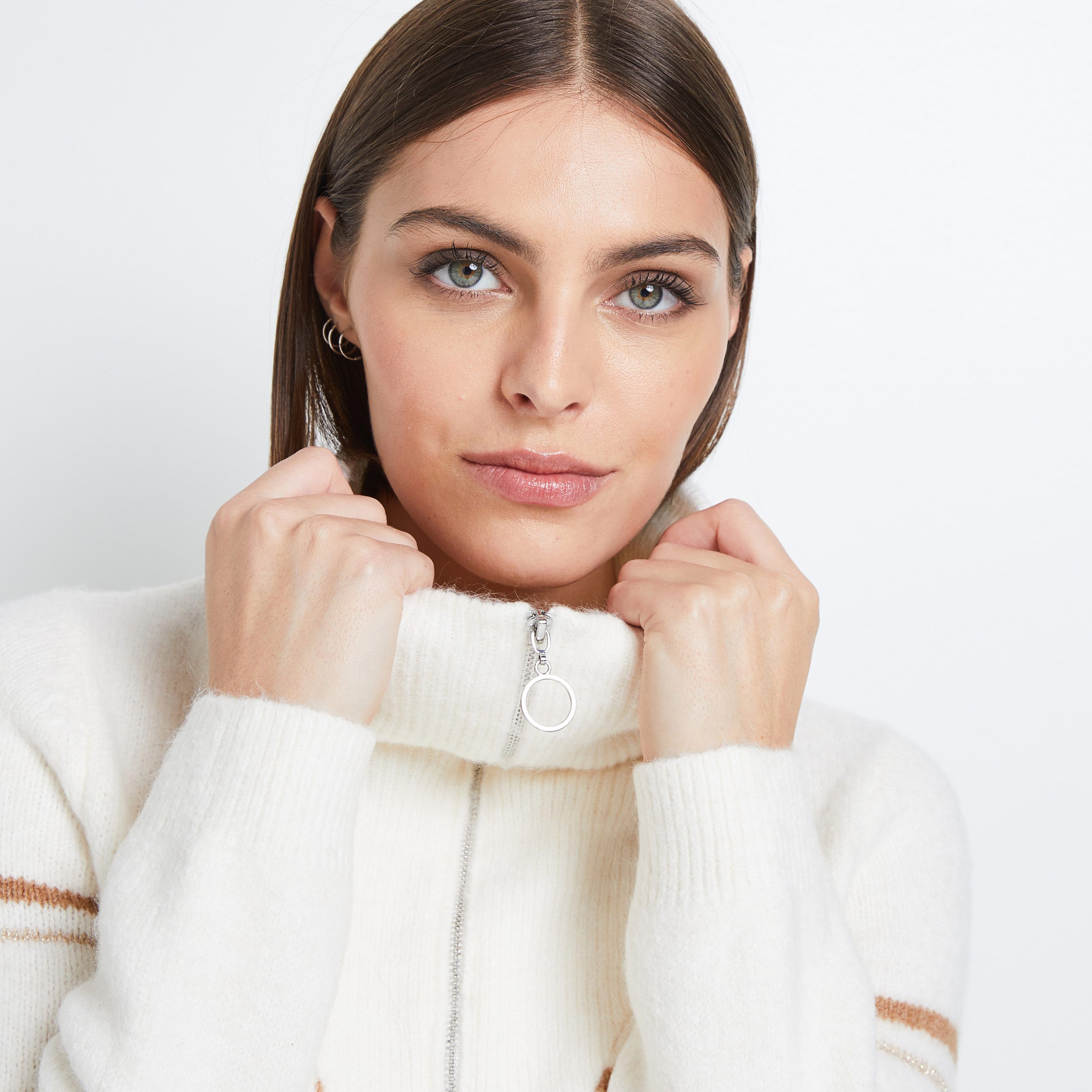 Pull après-ski femme - BLANC CASSE