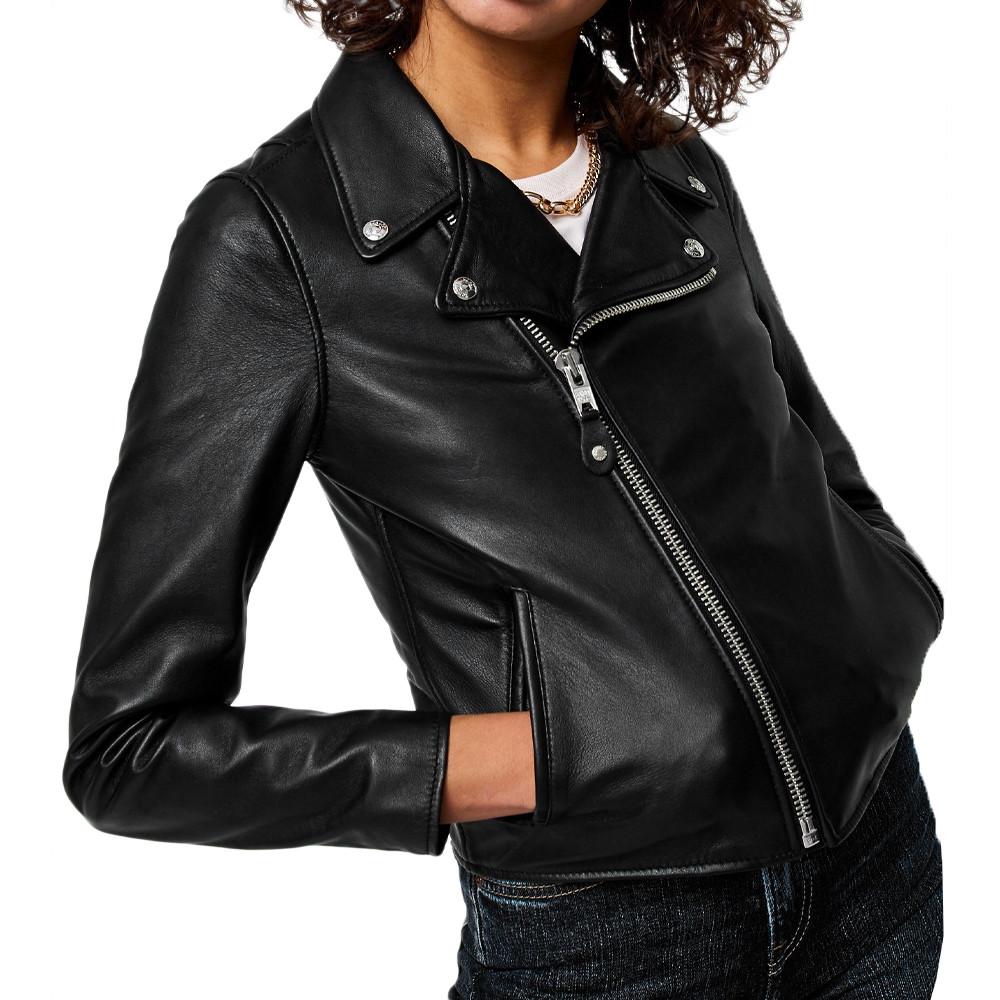 Schott Veste en cuir Noir Femme Schott Lcw8615