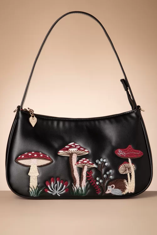 Banned Retro Woodland Hippie Vibes handtas in zwart