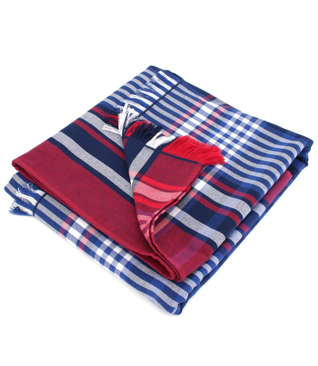 Fouta doublée éponge 100x180 cm CALADOR Multicolore vert