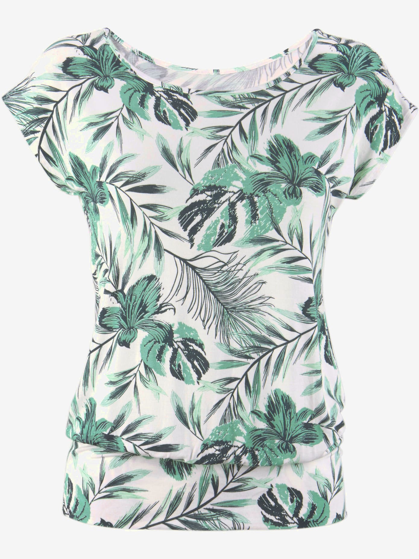 T-shirt long t-shirt lascana au joli imprimé palmier