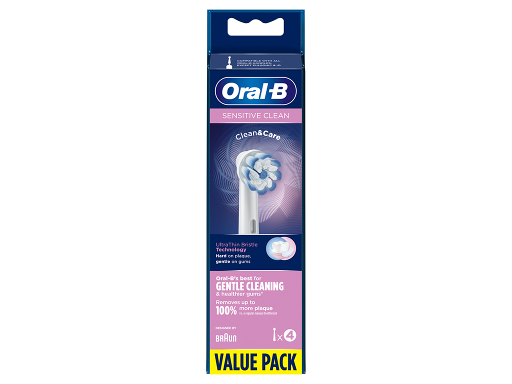RECARGA ORAL B ESCOVA ELÉCTRICA SENSITIVE 4UN