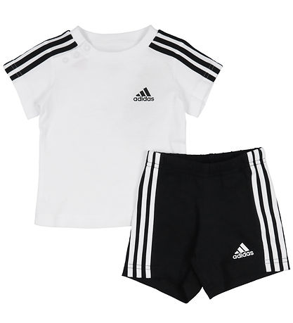 adidas Performance S?t - T-shirt/Shorts - Hvid/Sort