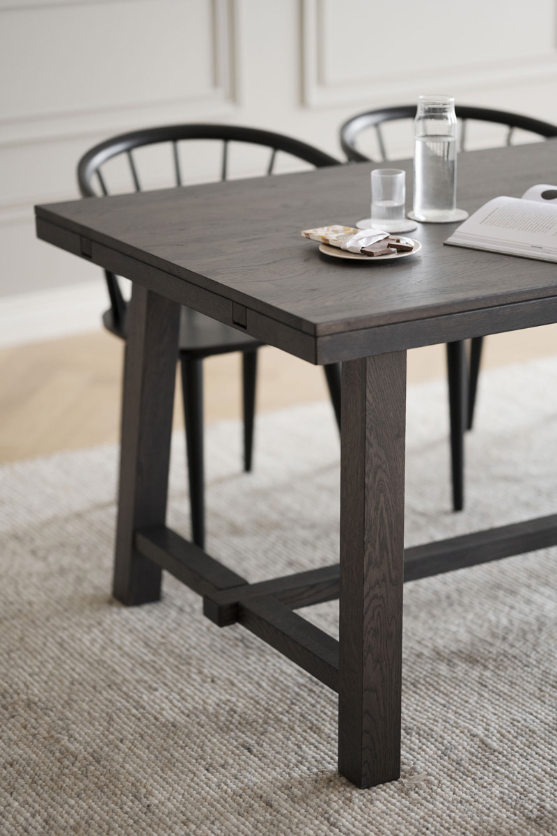 Houten eettafel Brooklyn verlengbaar Bruin