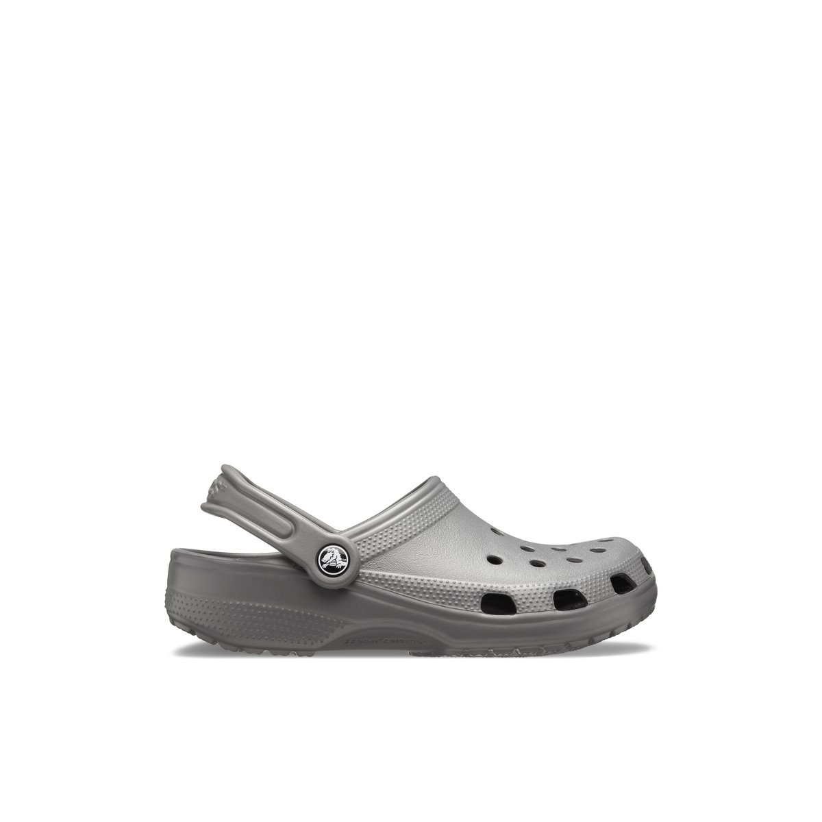 CROCS-Classic-m-Sabot d'eau - Talon plat - Gris