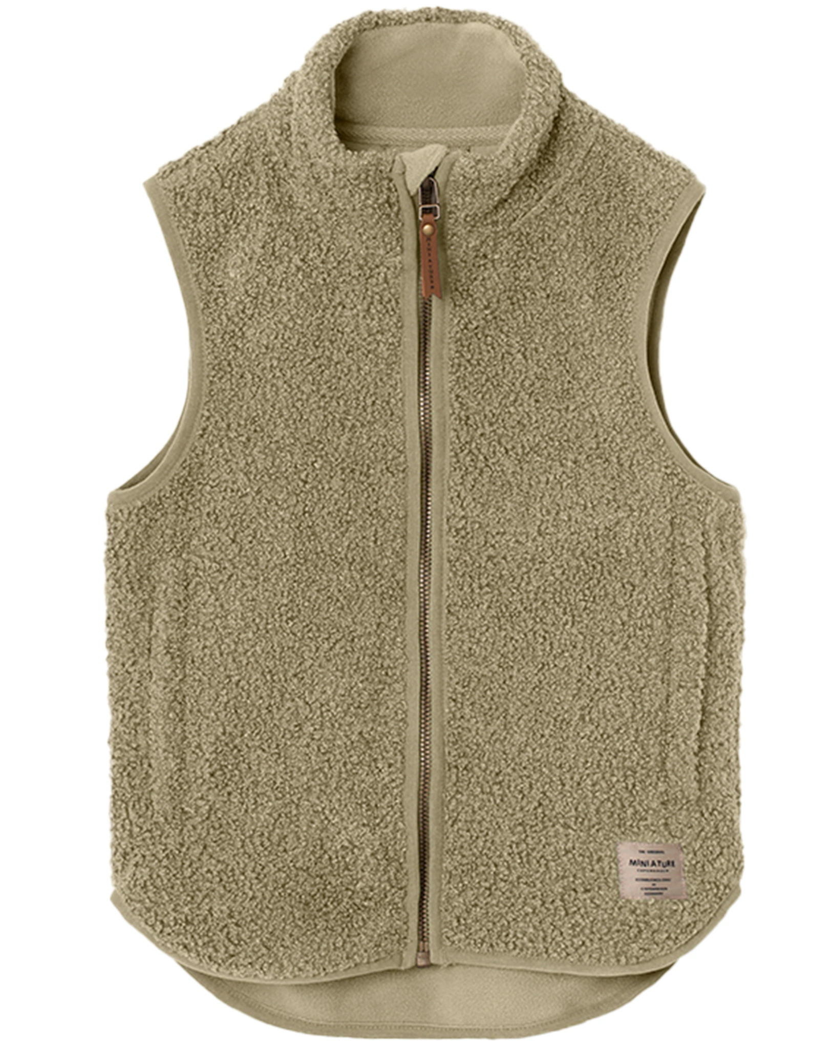 Teddyfleece-Weste MATBATTAL in vert