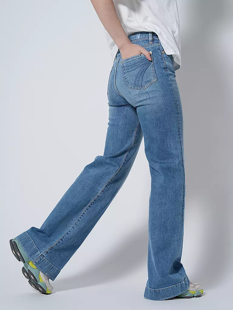 7 FOR ALL MANKIND Jeans Flared Fit MODERN DOJO PROPHECY blau