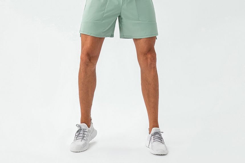FoxFlair - Lage, effen shorts met trekkoord