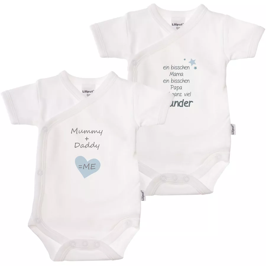Liliput Kurzarm-Wickelbody 2er-Pack Wunder weiß