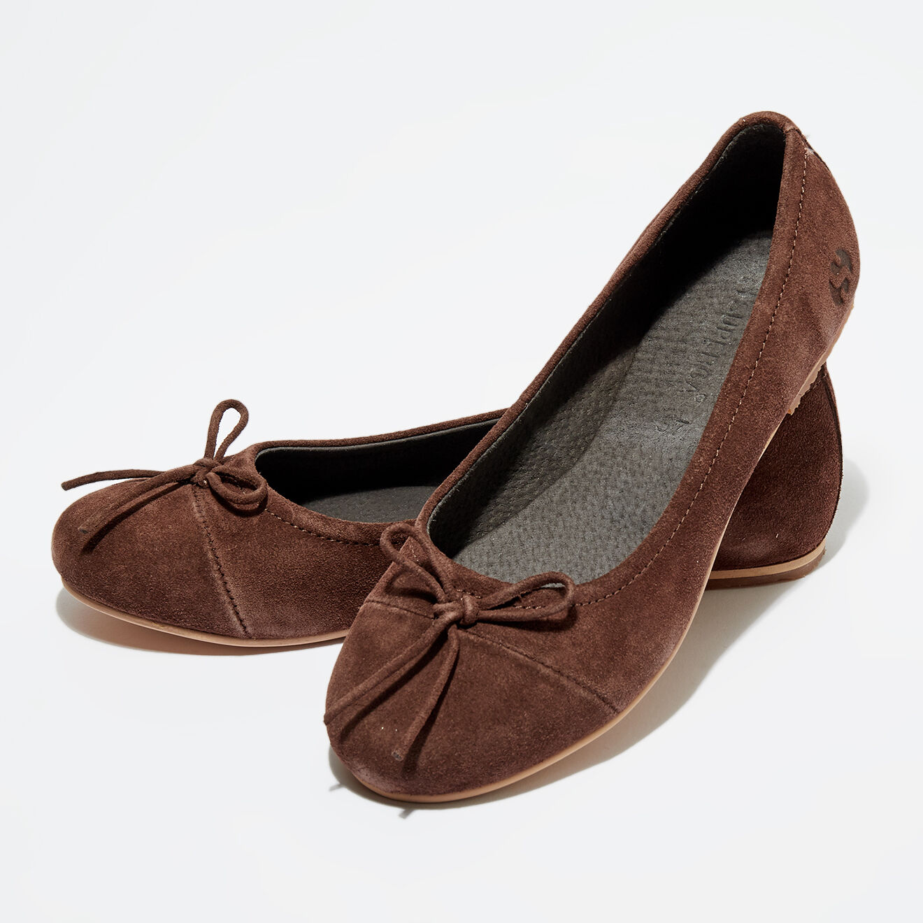 Superga Ballerines en cuir  cacao