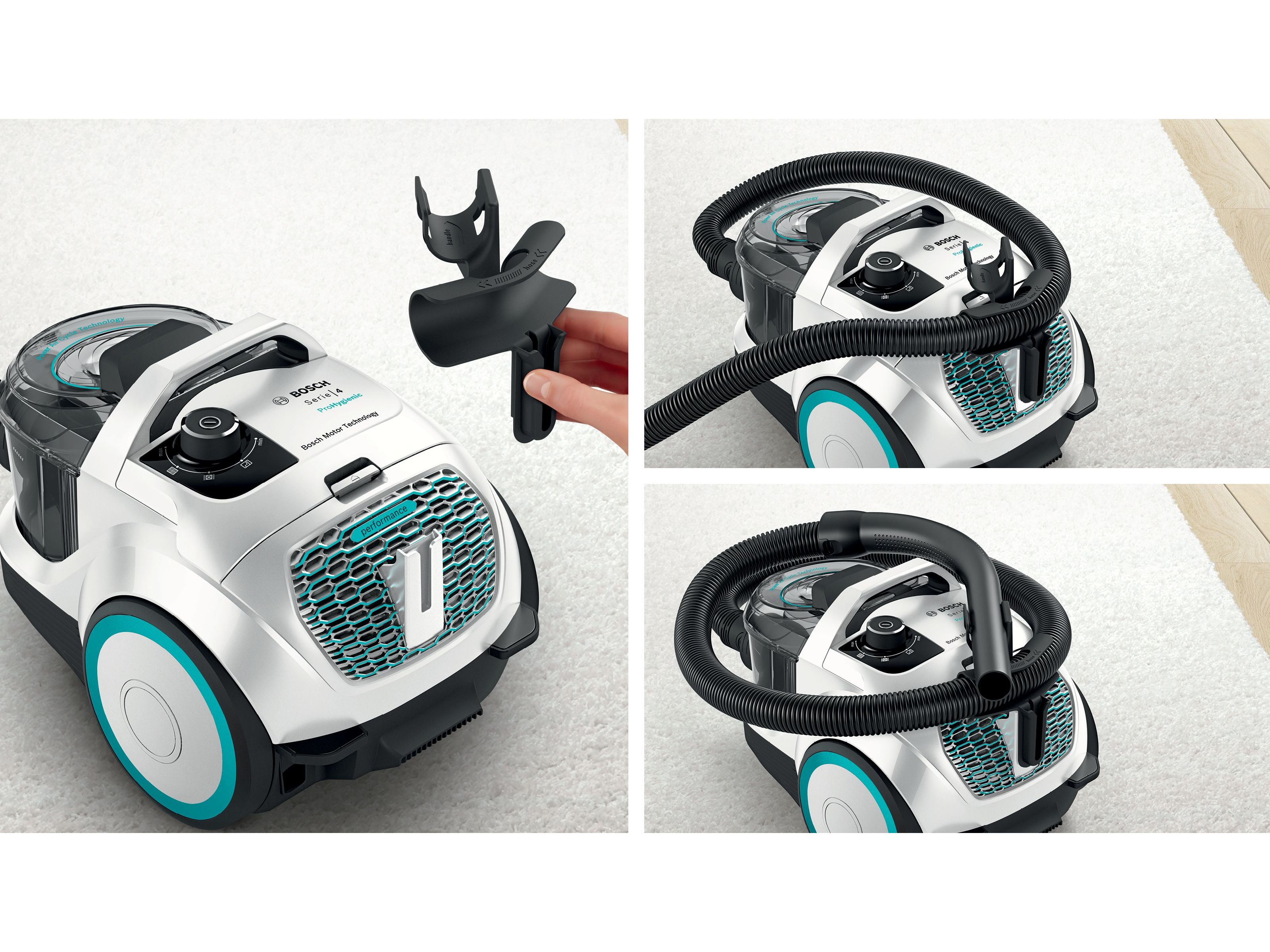 ASPIRADOR SEM SACO BOSCH BGC21HYG1 BRANCO