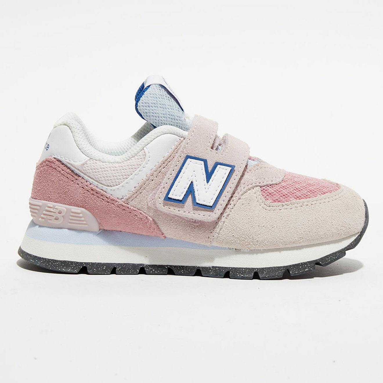New Balance Baskets en Cuir & Textile 574 roses