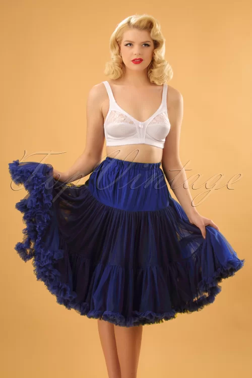 Banned Retro Lola Lifeforms petticoat in koningsblauw
