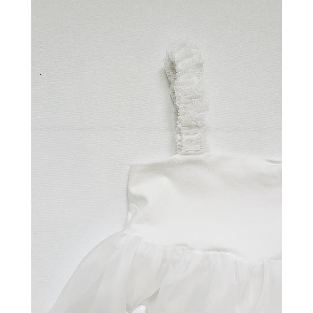Køb Dolly by Le Petit Tom White Dolly World Heart Balloon Organza Kjole