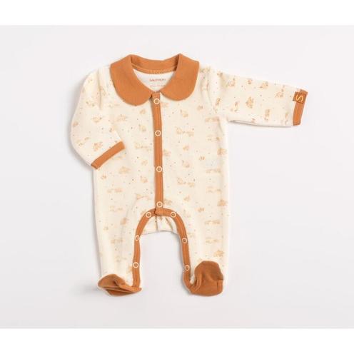Pyjama 1 mois avec col Orsino - Beige - SAUTHON Baby déco