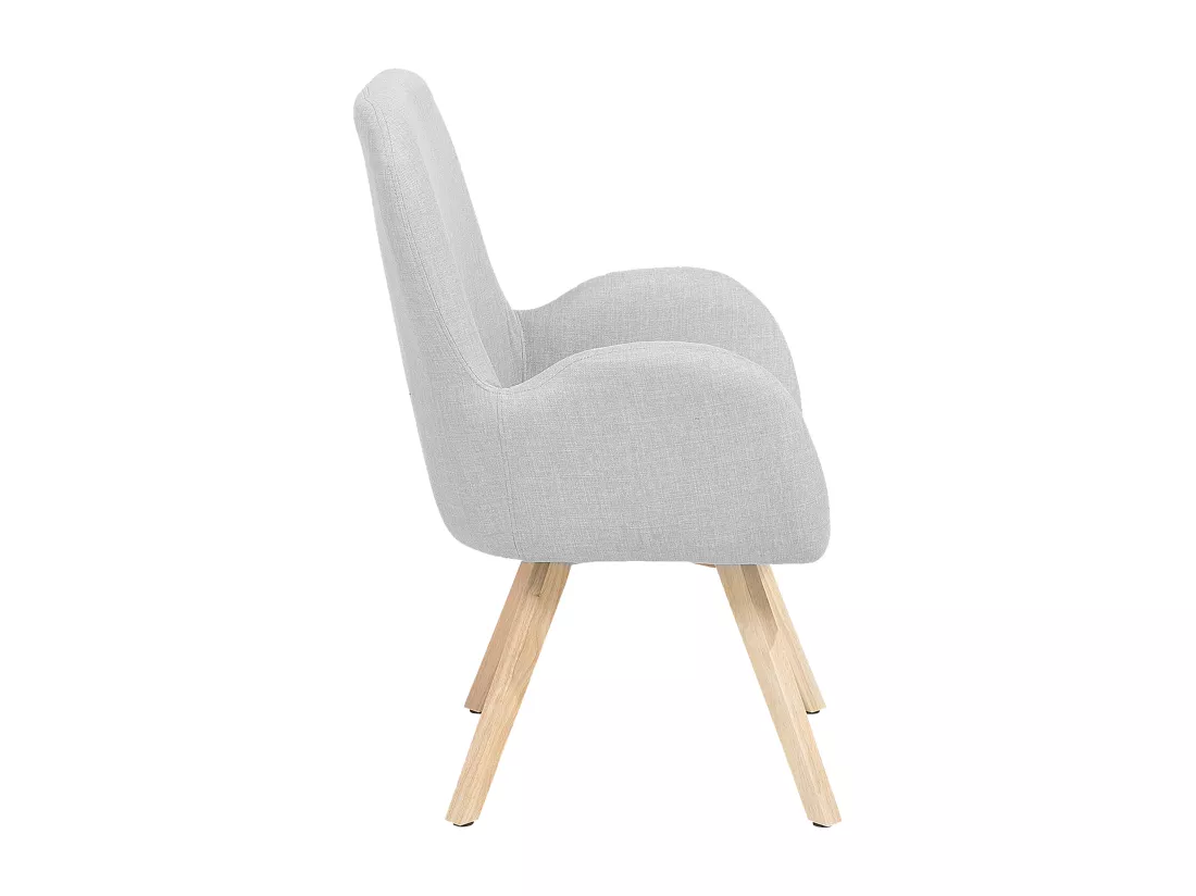Fauteuil BJARN Tissu Gris clair