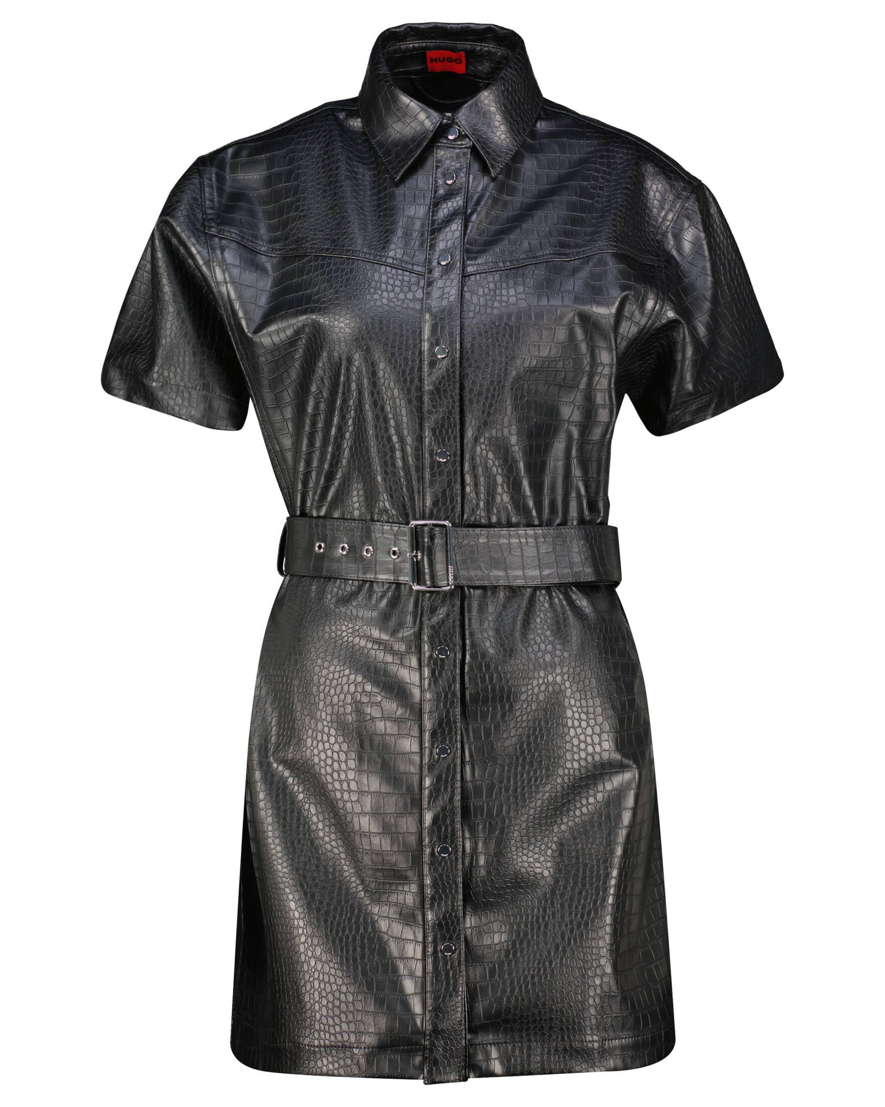 HUGO| Damn Kunstlederkleid KERVE-1