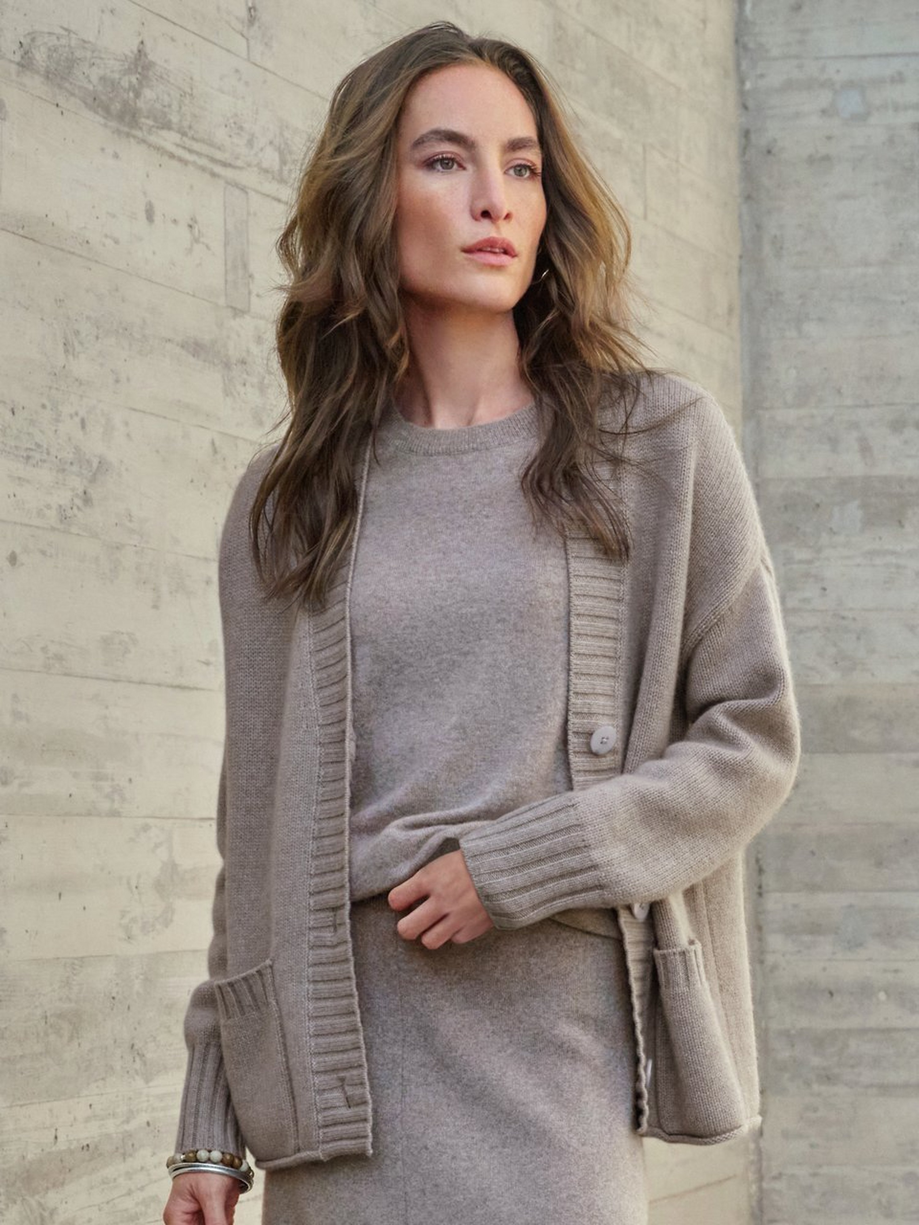 Strickjacke aus 100% Premium-Kaschmir