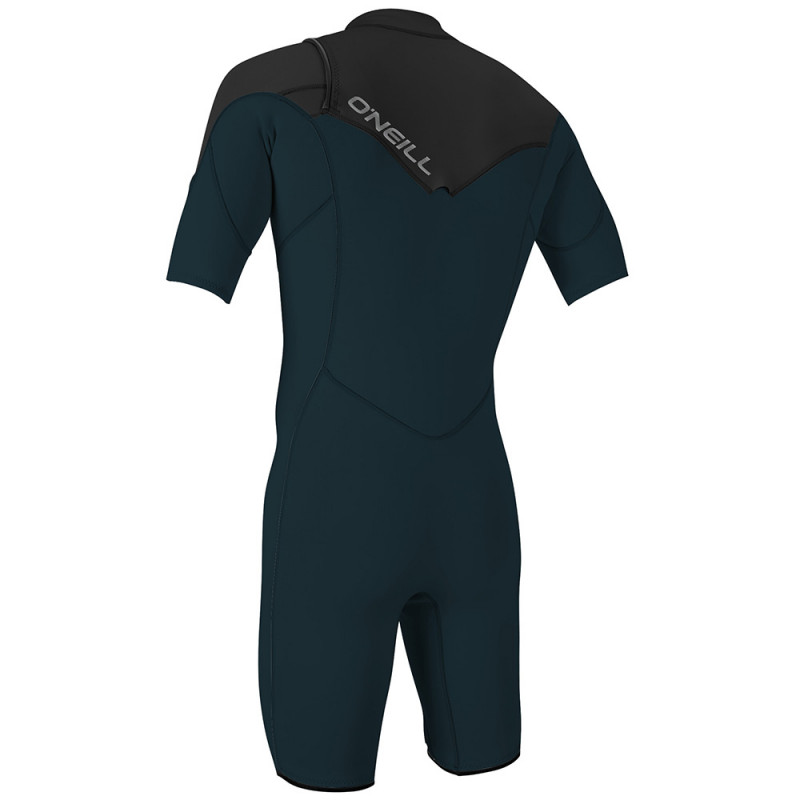 Shorty Oneill Hammer 2mm frontzip manches courtes vert gris